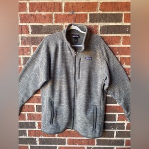 Patagonia Men’s XL Gray Better Sweater Full-Zip Fleece Pullover
